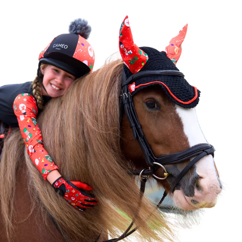 Cameo Ear Bonnet Christmas